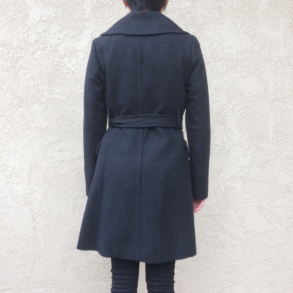J.Crew Charcoal Double Breasted Pea Coat - Picture 4 of 6